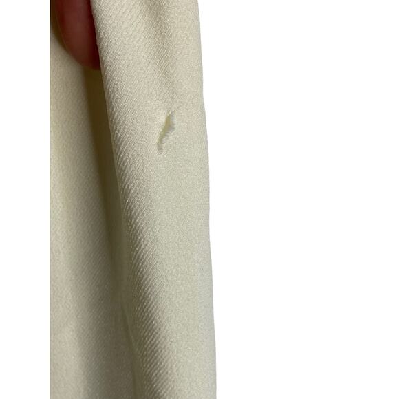 Revolve Nonchalant Label Pilar Pant Trouser Slim Fit Soft Cream White X-Small - Picture 14 of 14